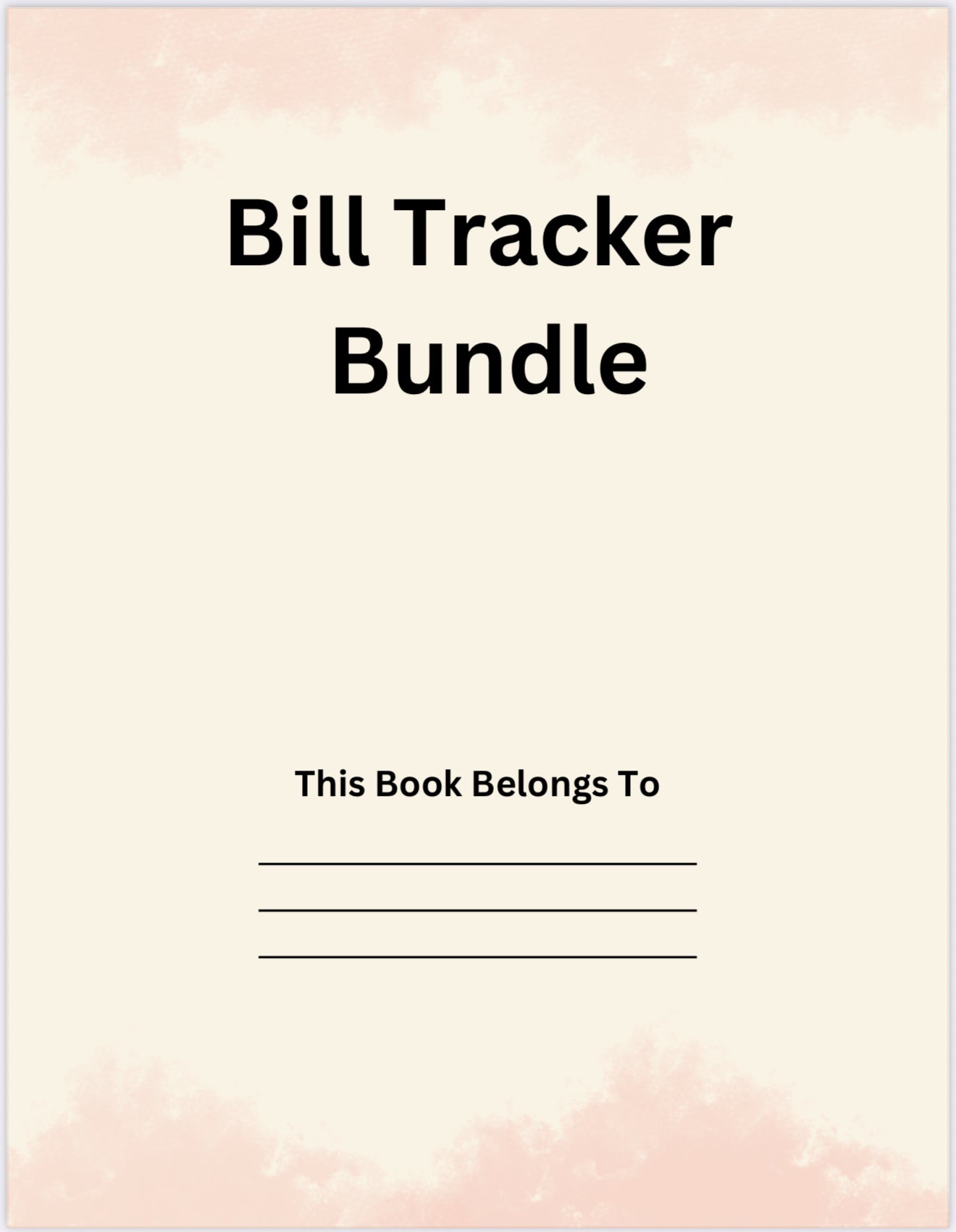 Bill Tracker Bundle – Printable Finance Organizer (PDF)
