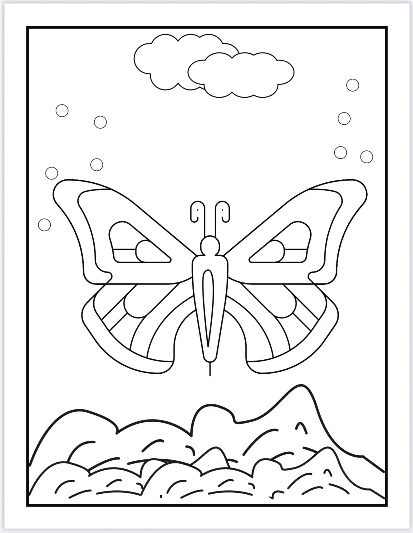 Butterfly Coloring Pages – 20 Beautiful Designs to Inspire Creativity