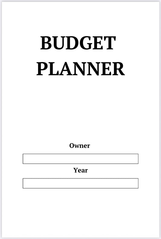 Budget Planner – Printable Monthly Finance Organizer (PDF)