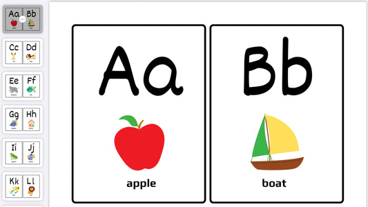 Alphabet Flashcards A4 – Fun & Educational A–Z Learning Set