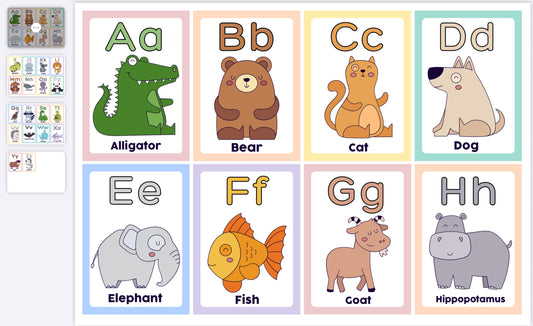 Animal Alphabet Flashcards – A–Z Animal Fun for Early Learners