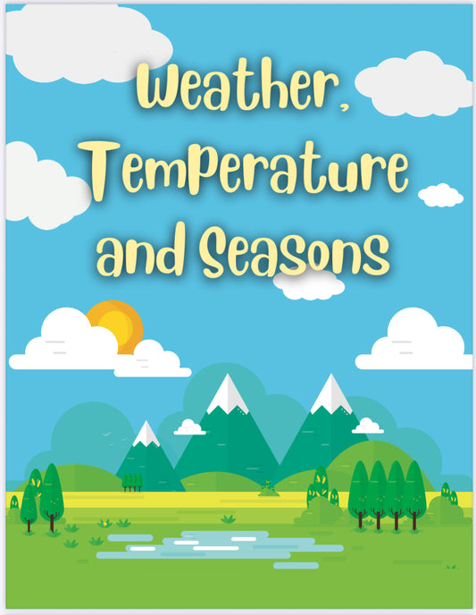 Colorful Weather Vocabulary Worksheets – Fun & Educational Weather Learning Pack